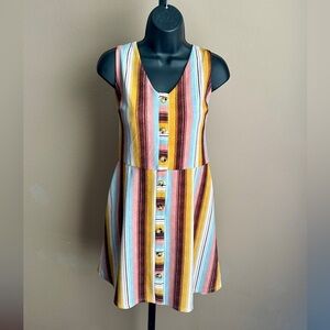 Iz Byer Multicolor Striped Dress